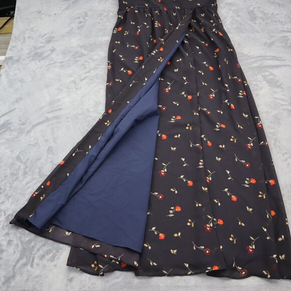 Madewell Floral Maxi Dress - Black and Red - Picture 11 of 16